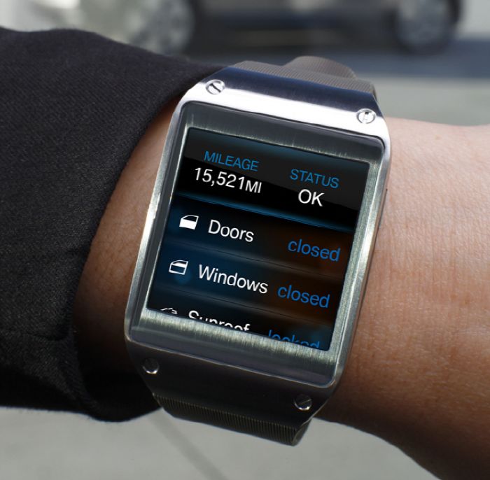 Aplikacja Galaxy Gear Remote kontrolująca BMW