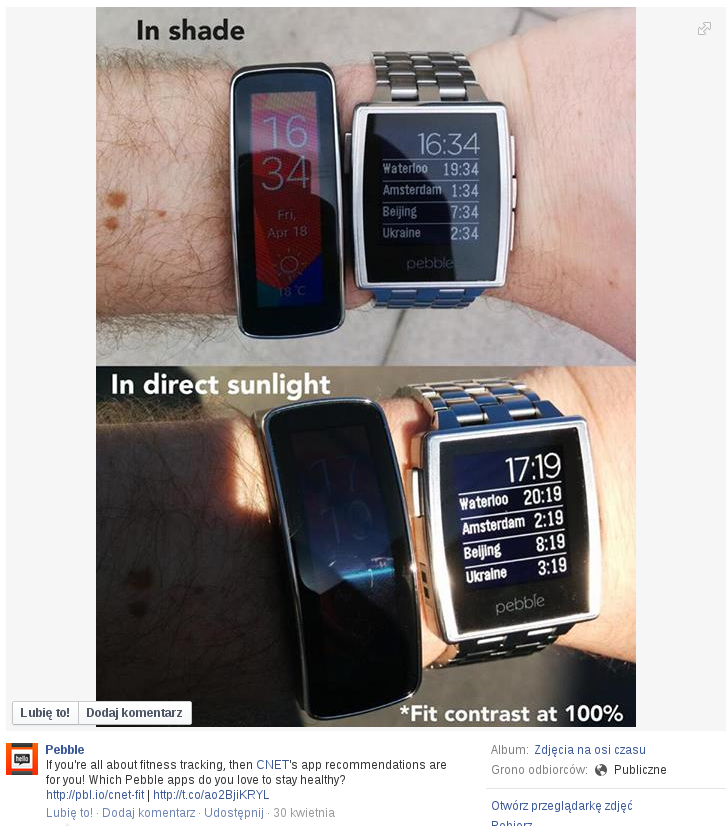O ekranach w smartwatchach słów kilka