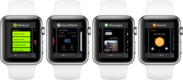 Apple Watch watchOS 3 dock