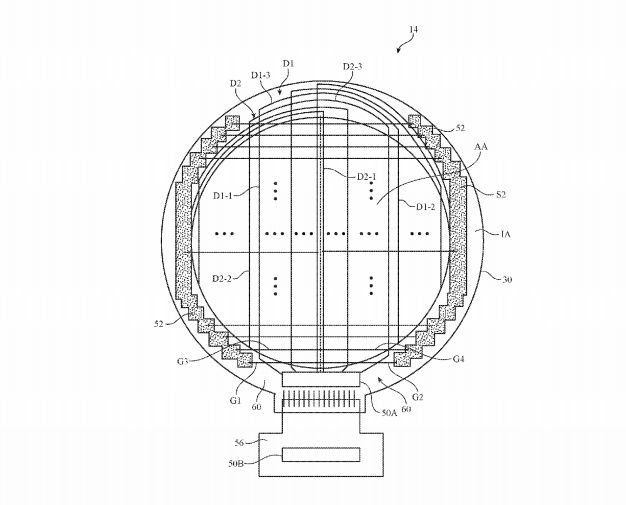 Wycinek z wniosku patentowego Apple'a